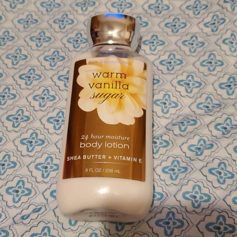 New!  Warm vanilla sugar lotion